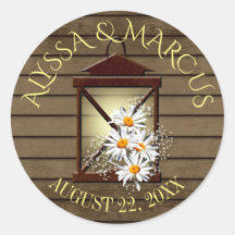 Laternenwald und rustikales Barnholz