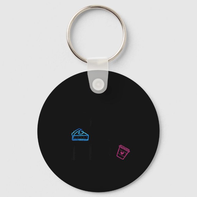 Lates I Thought You Said E And Lattes Funny Fitnes Schlüsselanhänger (Vorderseite)