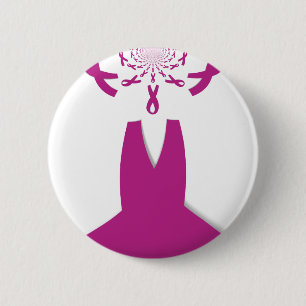 Latest Breast Cancer Awareness Ribbon Button