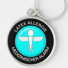 LATEX ALLERGIE Medical Alert - Button Schlüsselanh Schlüsselanhänger