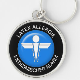 LATEX ALLERGIE Medical Alert - Button Schlüsselanh Schlüsselanhänger