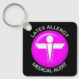 Latex Allergy Medical Alert Schlüsselanhänger