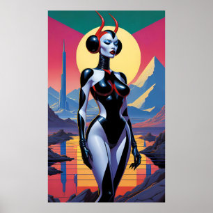 Latex Devil Girls aus Mars Poster