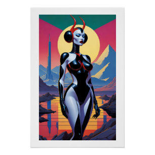 Latex Devil Girls aus Mars Poster