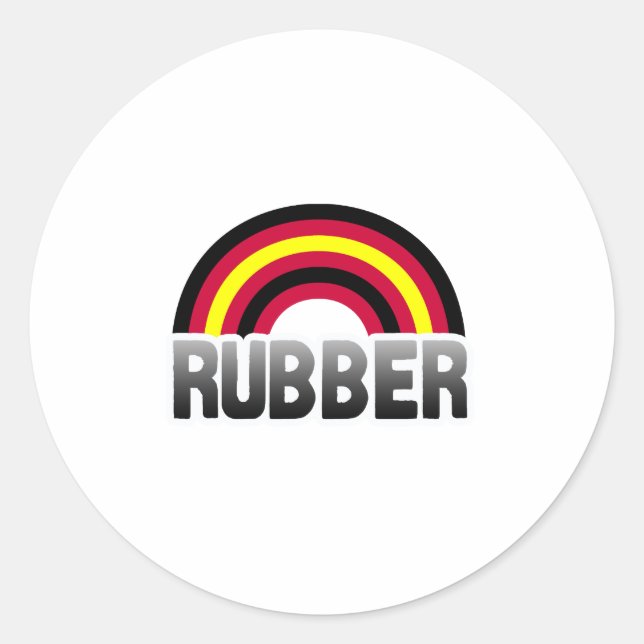 Latex Pride Runder Aufkleber (Vorderseite)