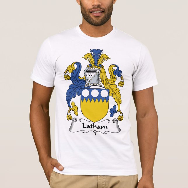 Latham Familienwappen T-Shirt (Vorderseite)
