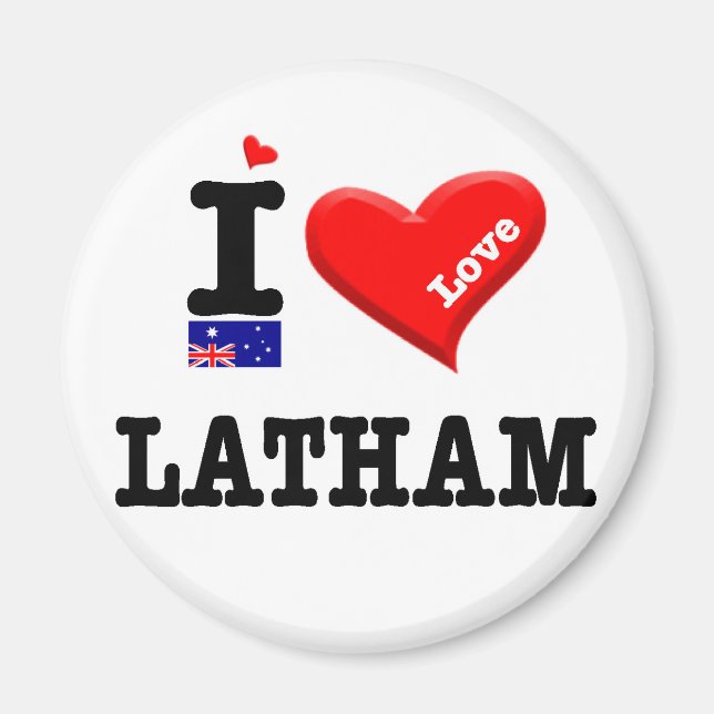 LATHAM - I-Liebe Magnet (Vorne)