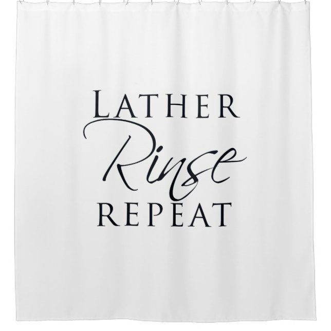 Lather, Rinse, Wiederholung Duschvorhang (Vorderseite)
