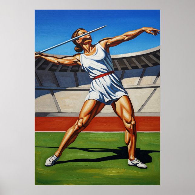 L'ATHLÈTE AU JAVELOT (Javelin Athlete) - Origi Poster (Vorne)