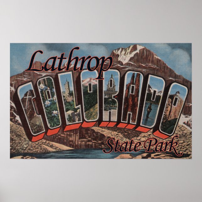 Lathrop Staat Park, Colorado Poster (Vorne)