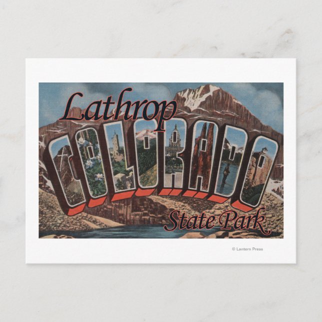 Lathrop Staat Park, Colorado Postkarte (Vorderseite)