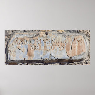 Latin Architect Poster