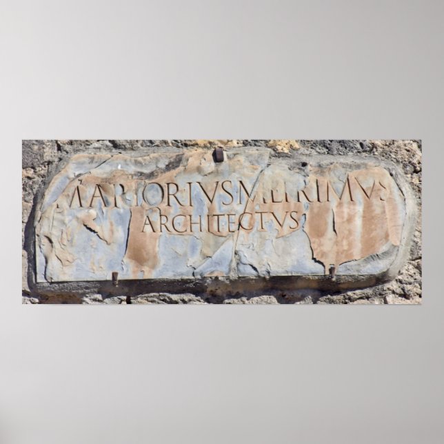 Latin Architect Poster (Vorne)