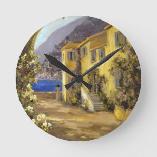 Latin Calm I Runde Wanduhr