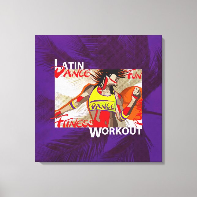 LATIN DANCE WORKOUT - Leinwand (Vorderseite)