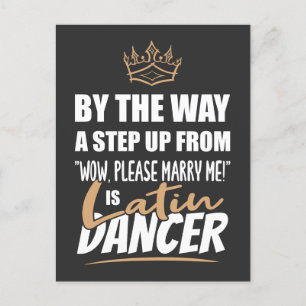 Latin Dancer ist das Ultimate in Appeal. Fun Gift Postkarte