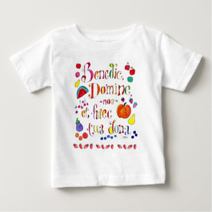 Latin Gratitude Grace Gebet - segne uns o Lord Baby T-shirt