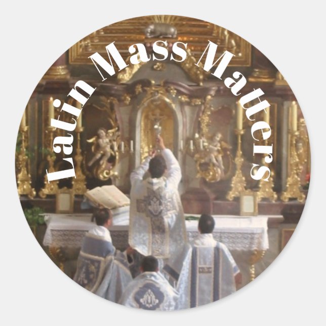 Latin Mass Matters Aufkleber (Vorderseite)