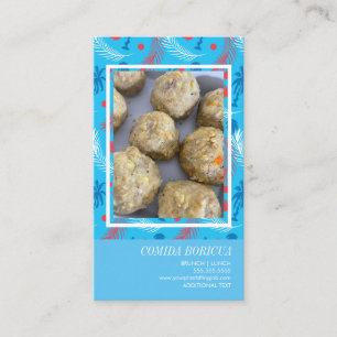 Latin Puertorico Restaurant Mofongo Business Card Visitenkarte