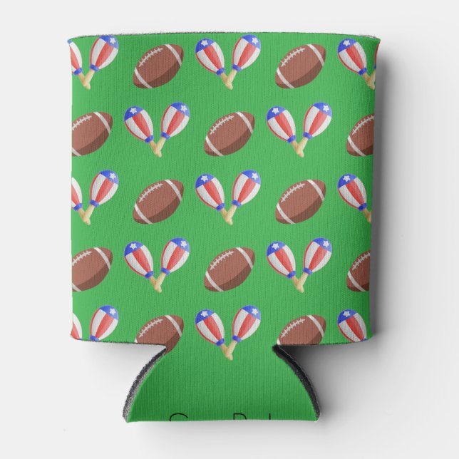 Latin-themed Football Dosenkühler (Vorderseite)