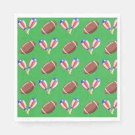 Latin-themed Football Serviette