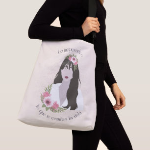 Latina Empower Positive Message Tote Bag, Spanisch Tragetaschen Mit Langen Trägern