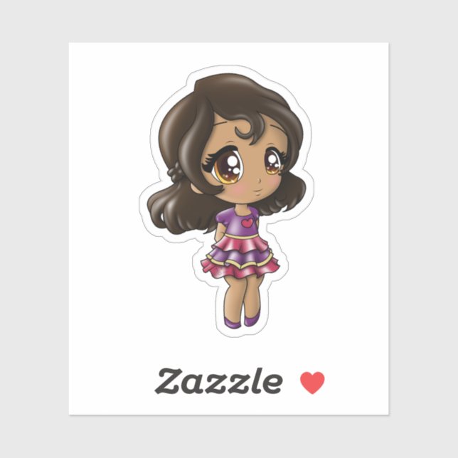 Latina Girl Aufkleber (Blatt)