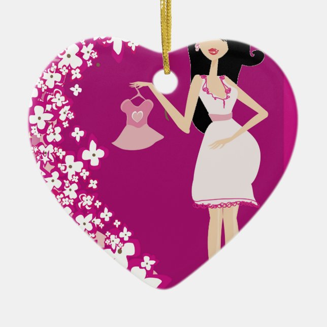 Latina schwanger keramik ornament (Vorne)
