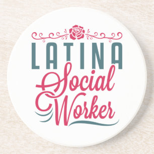 Latina Social Worker LCSW Latinx Hispanic Getränkeuntersetzer