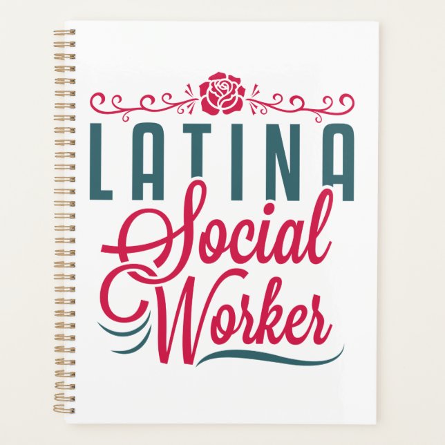 Latina Social Worker LCSW Latinx Hispanic Planer (Vorderseite)