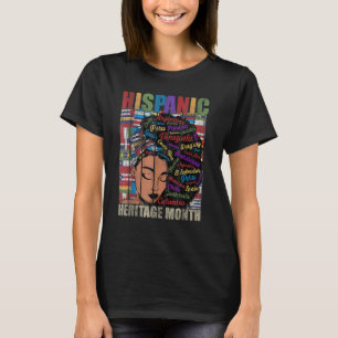 Latina Women Hispanic Heritage Monat Lateinisches  T-Shirt