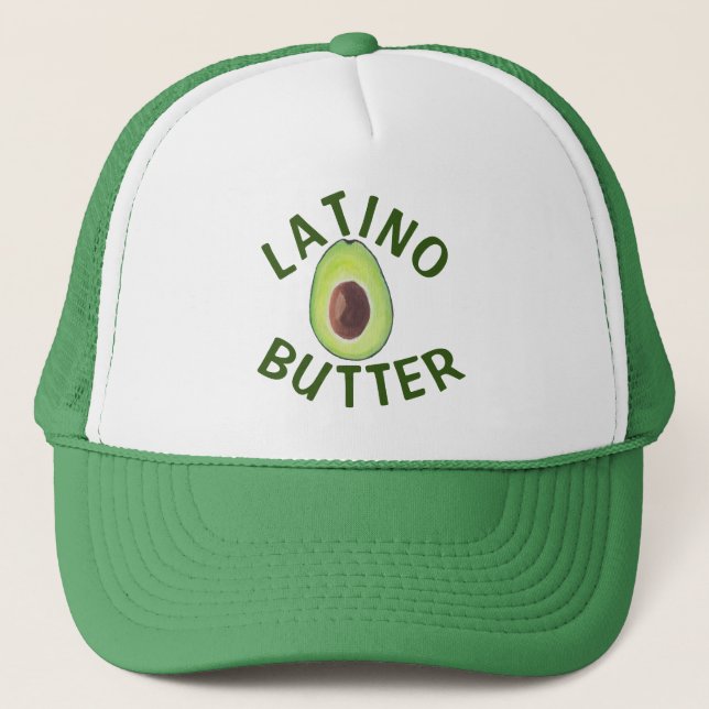 Latino Butter Trucker Hat Truckerkappe (Vorderseite)