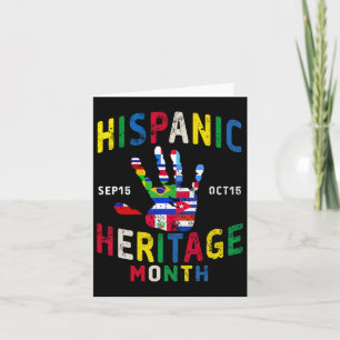 Latino Countries: Hispanic Heritage Month Handprin Karte