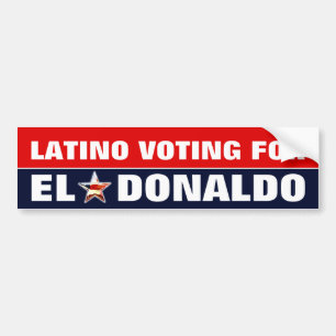Latino, der für Donald Trump wählt Autoaufkleber