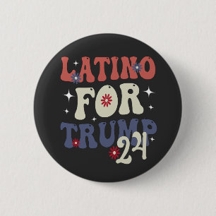 Latino für Trump 2024 Cinco De Mayo mexikanisches Button