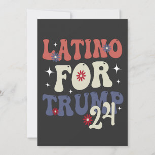 Latino für Trump 2024 Cinco De Mayo mexikanisches  Feiertagskarte
