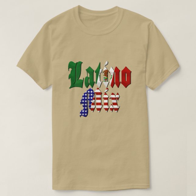 Latino Mix - Mexikanischer Amerikaner T-Shirt (Design vorne)