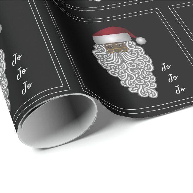 Latino Santa Jo Jo Jo Weihnachtswrapping Paper Geschenkpapier (Rolleneckpunkt)