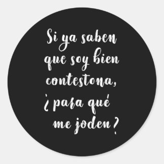 Latino Sprichwort Camisa Para Hispanos Runder Aufkleber