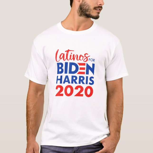 Latinos for Biden Harris 2020 US-Präsidentschaftsk T-Shirt (Vorderseite)
