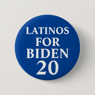 Latinos für den Knopf Biden Button