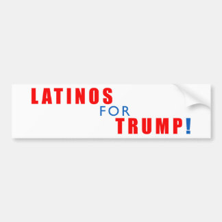 Latinos für Donald Trump Autoaufkleber