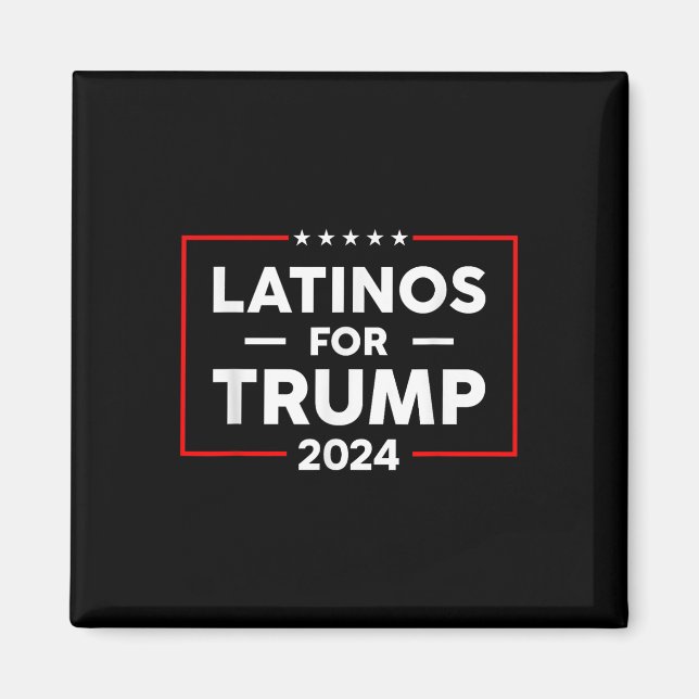 Latinos für Trump 2024 Magnet (Vorne)