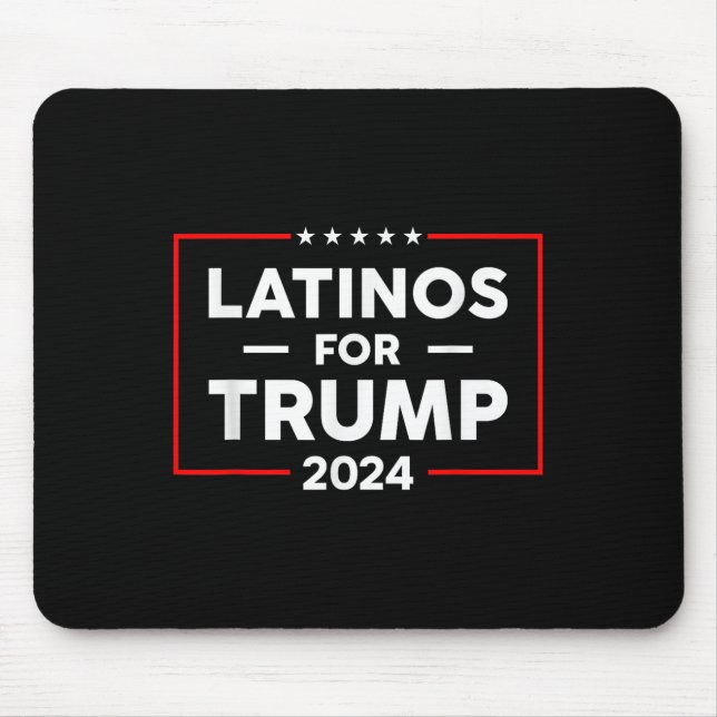 Latinos für Trump 2024 Mousepad (Vorne)