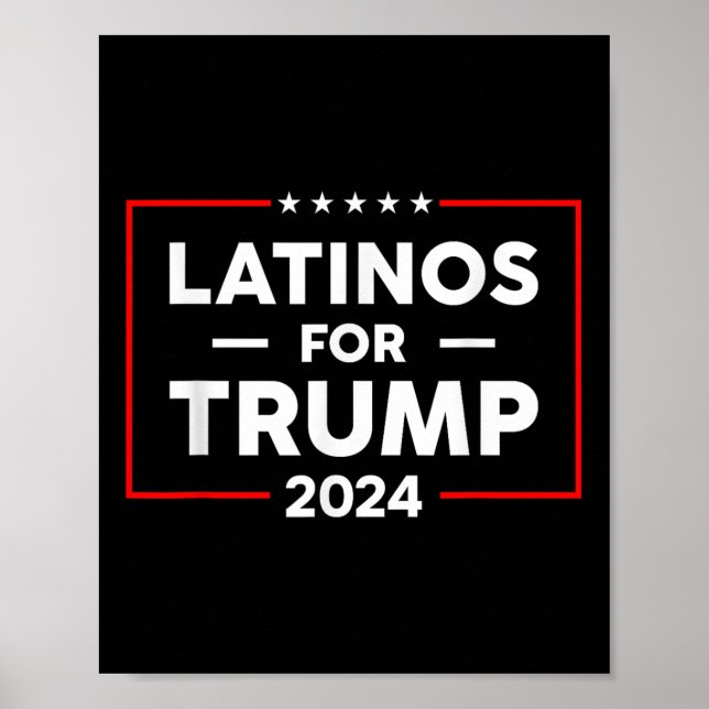 Latinos für Trump 2024 Poster (Vorne)