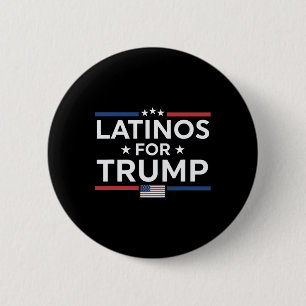Latinos für Trump 2024 - Präsidentenwahl Trump Button