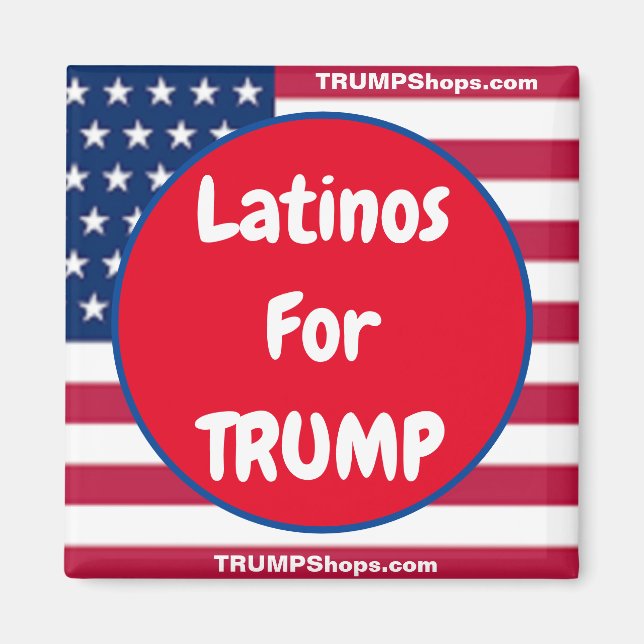 Latinos für TRUMP Patriotic Magnet (Vorne)