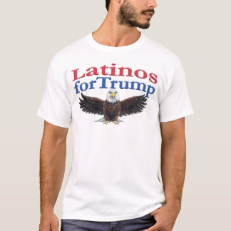 Latinos für Trump Red, White & Blue Eagle T-Shirt