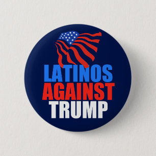 Latinos gegen Trump Button