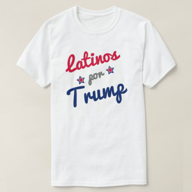 Latinos por Trumpf-Spanisch T-Shirt (Design vorne)